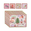 Christmas Ditsy 4 Pack Placemat & Coaster Set