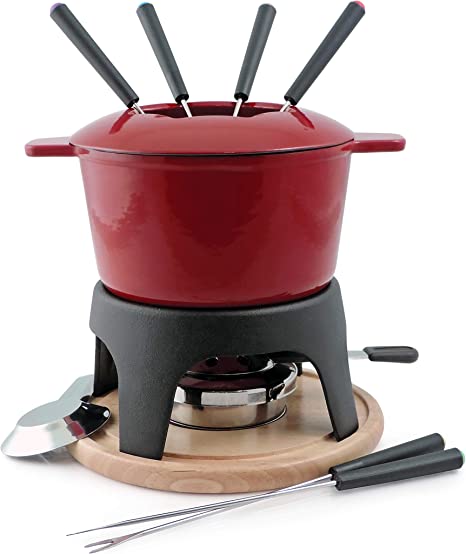 Sierra 11 Piece Fondue Set - Cherry Red