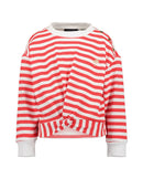 Raglan Sleeve Sweatshirt - Red