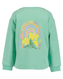 Dropped Shoulder Sweatshirt - Light Green