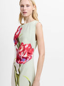 Printed Dori Long Dress - White Multi
