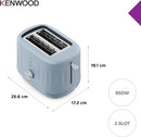Ripple 2 Slice Toaster - Blue Storm