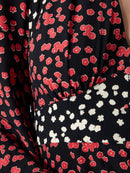 Harriet Delphine Midi Dress - Red Brick Multi