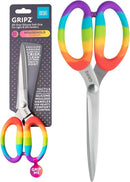 Gripz 24cm Household Scissors - Rainbow