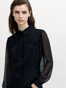 Arezzo Corset Shirt - Black