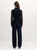 Arezzo Corset Shirt - Black