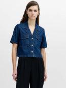 Archie Denim Button Shirt - Warm Indigo