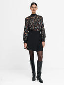 Kylie Claudette Top - Black Multi
