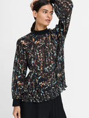 Kylie Claudette Top - Black Multi