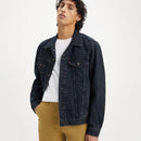 Trucker Jacket - Blue Black