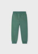 Basic Cuffed Fleece Trousers - Fir