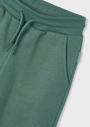 Basic Cuffed Fleece Trousers - Fir