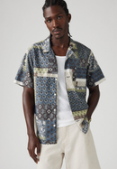 The Sunset Camp Shirt - Tamrin Patchwork Dress Blues