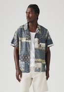 The Sunset Camp Shirt - Tamrin Patchwork Dress Blues