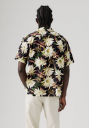 The Sunset Camp Shirt - Desert Blooms Floral Jet Black