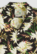 The Sunset Camp Shirt - Desert Blooms Floral Jet Black