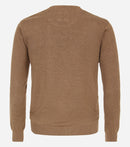 Round Neck Jumper - Camel Brown