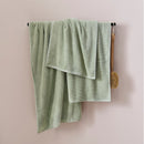 Soft Rib Cotton Towel - Aloe