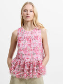 Vanessa Mesh Top - Pink Multi