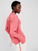 Cecile Crepe Shirt - Rose Kiss