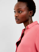 Cecile Crepe Shirt - Rose Kiss