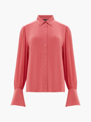 Cecile Crepe Shirt - Rose Kiss