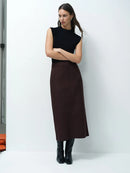 Laney Suedette Skirt - Mocha Brown