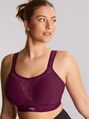 Non Wired Sports Bra - Berry & Chalk