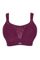Non Wired Sports Bra - Berry & Chalk