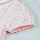 Jersey Romper with Yoke - Pale Pink