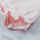 Jersey Romper with Yoke - Pale Pink