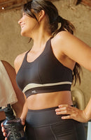 Non Wired Sports Bra - Black/chalk