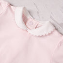 Louise Stretch Jersey Romper - Pale Pink