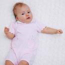 Louise Stretch Jersey Romper - Pale Pink