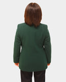 Short Mandarin Coat - Bottle Green