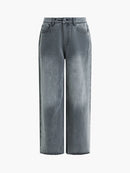Dallas Denim Straight Leg Jean - Warm Grey