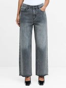 Dallas Denim Straight Leg Jean - Warm Grey