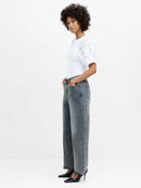 Dallas Denim Straight Leg Jean - Warm Grey