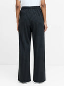 Sarai Pinstripe Trouser - Grey/white