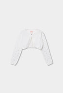 Boboli Knitwear Bolero - White