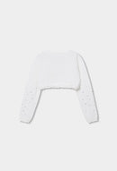 Boboli Knitwear Bolero - White