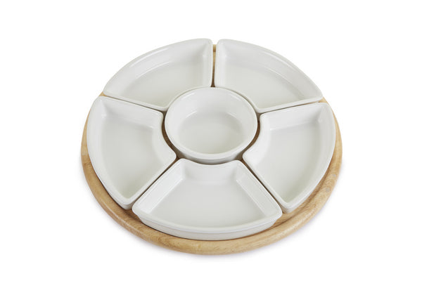 Lazy Susan with Dishes