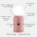 Wireless Lamp & Charger - Pink