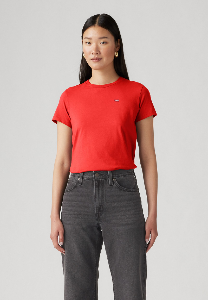 Levis 2 Pack Round Neck Tee - White/red