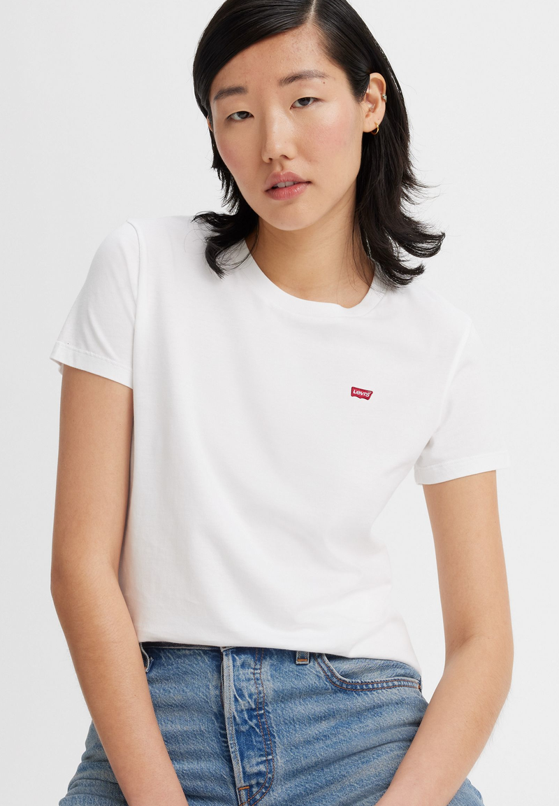 Levis 2 Pack Round Neck Tee - White/red
