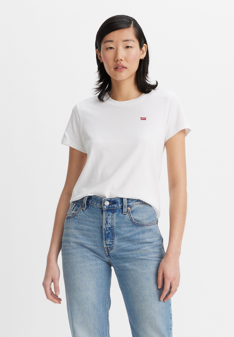 Levis 2 Pack Round Neck Tee - White/red