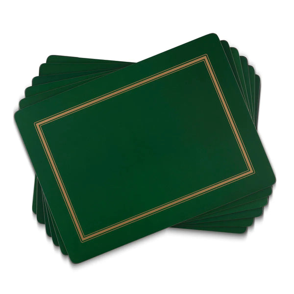 Classic Emerald Placemats - Set of 6