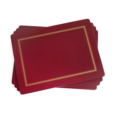 Classic Burgundy Placemats - Set of 6