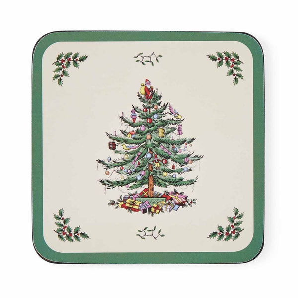 Christmas Tree Coasters - Set of 6