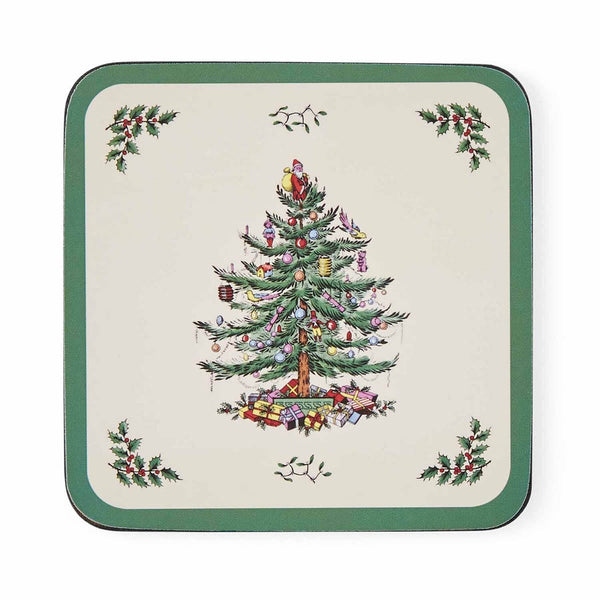 Christmas Tree Coasters - Set of 6